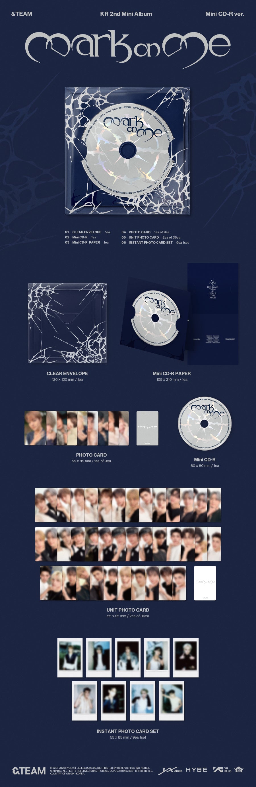&TEAM – Mark on Me Album (Mini CD-R Ver.) + Lucky Draw Event