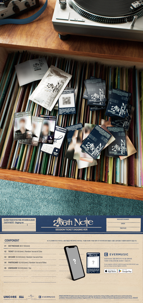 CLOSE YOUR EYES – 256th Note Album (Digging Ver.) | Pre-Order