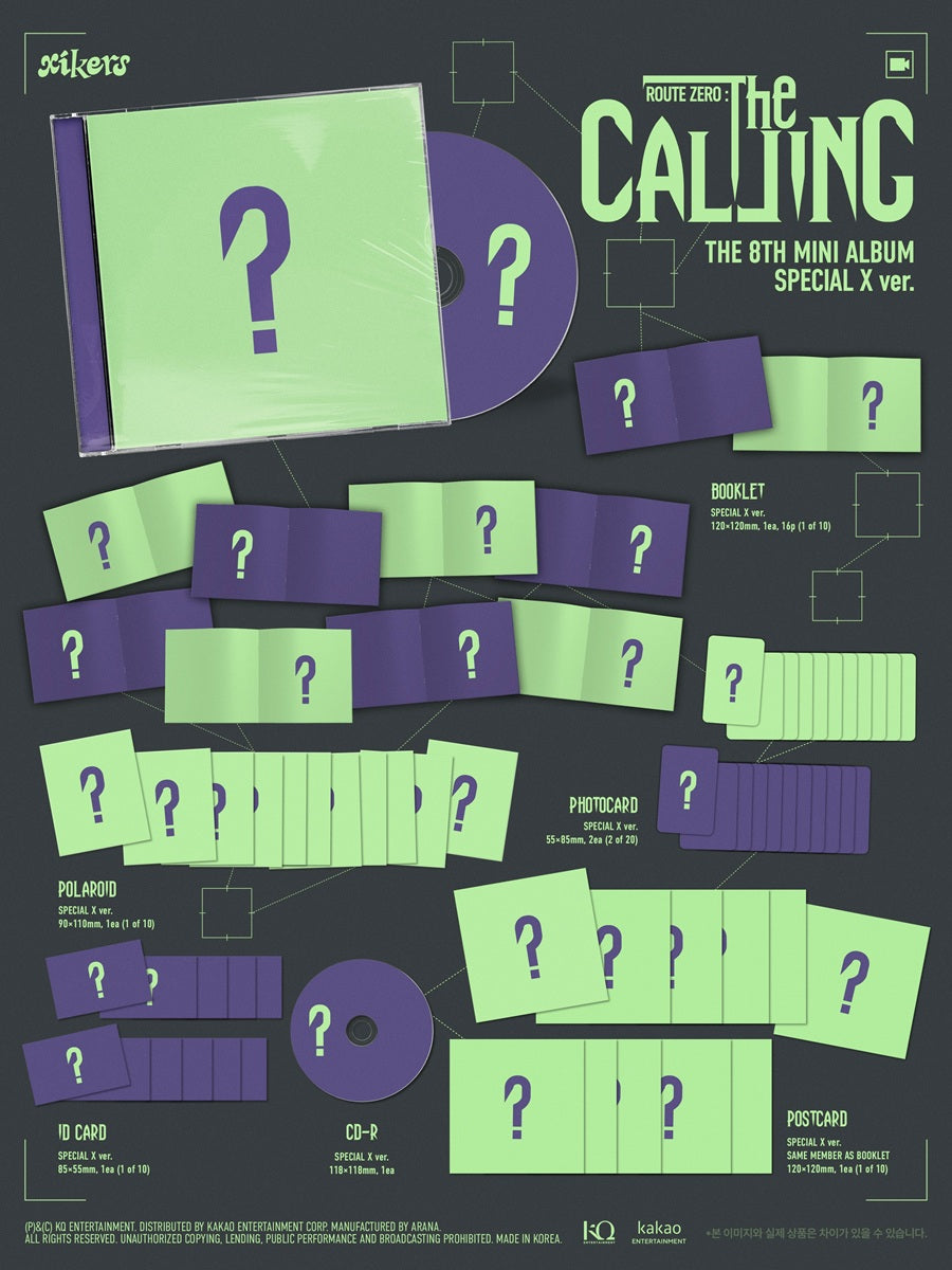 XIKERS 8th Mini Album - ROUTE ZERO : The CALLING [Special X Ver.]
