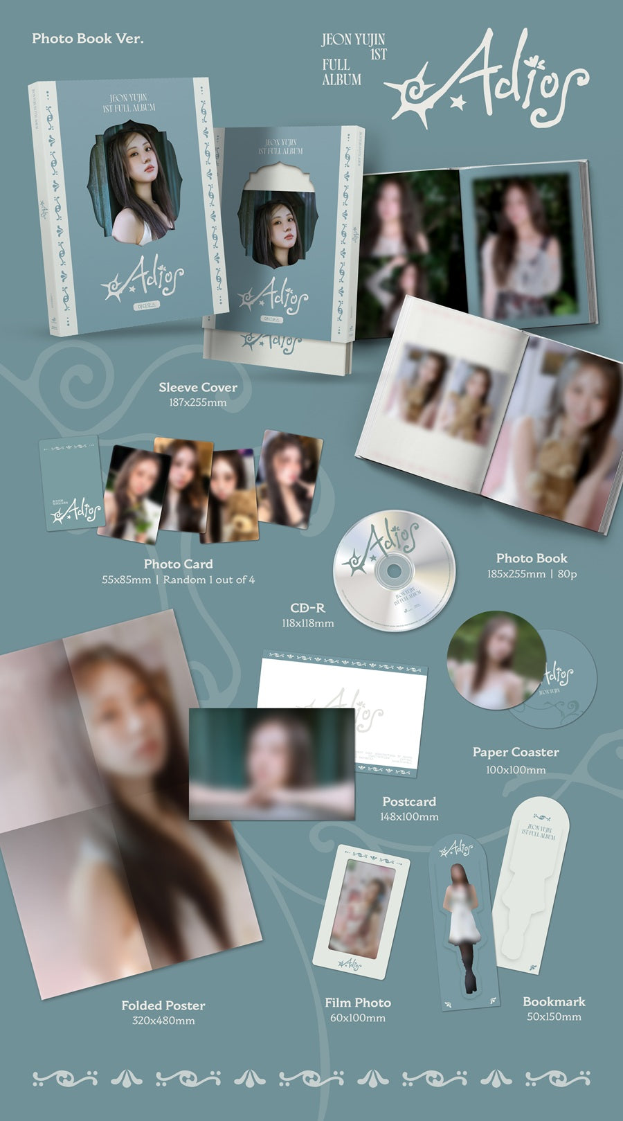 JEON YU JIN - 1 Album Adios [Photo Book Ver.]