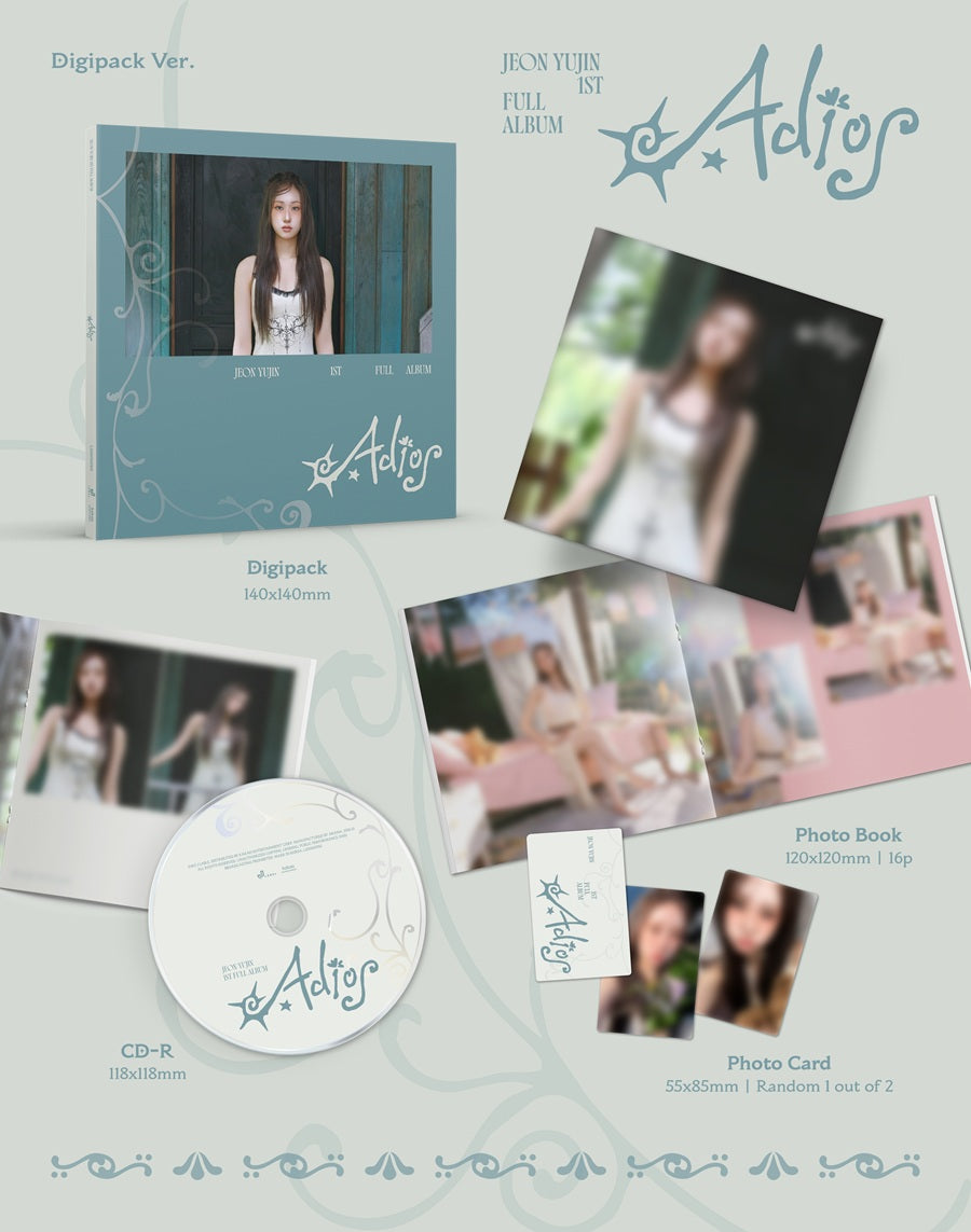 JEON YU JIN - 1 Album - Adios [Digipack Ver.)