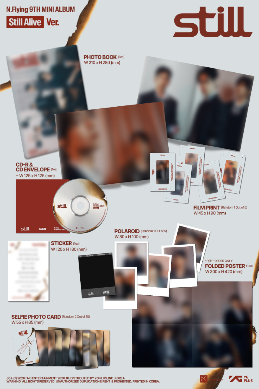 N.Flying - Still [Photobook Ver. - Random Cover] + Poster