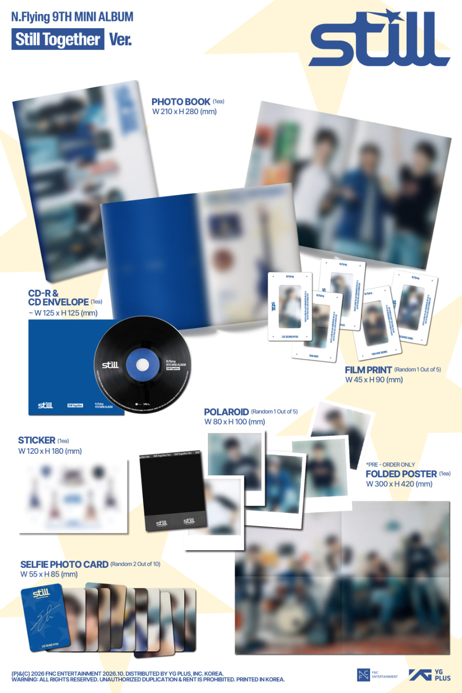 N.Flying - Still [Photobook Ver. - Random Cover] + Poster