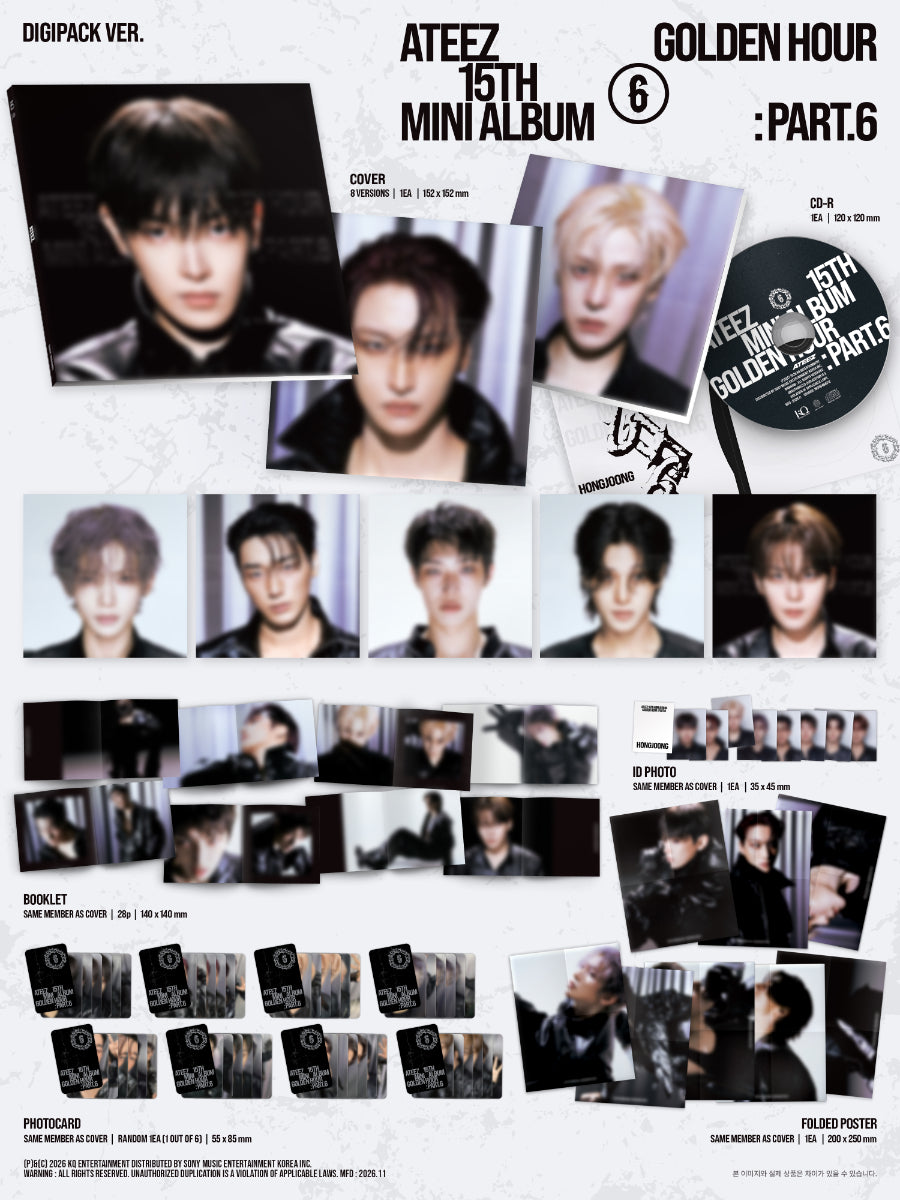 ATEEZ – GOLDEN HOUR : Part.6 [Digipack Ver. | Random Cover]