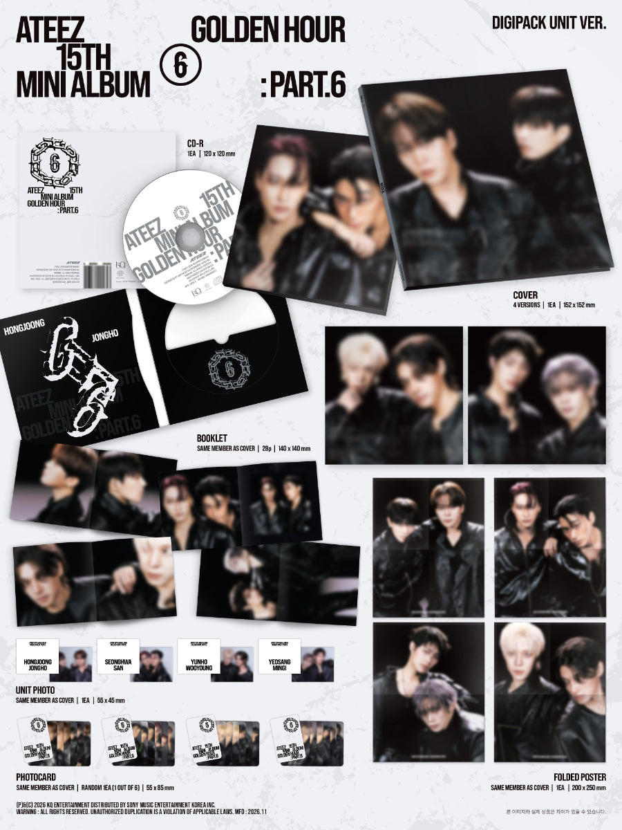 ATEEZ – GOLDEN HOUR : Part.6 [Digipack Unit Ver. | Random Cover]