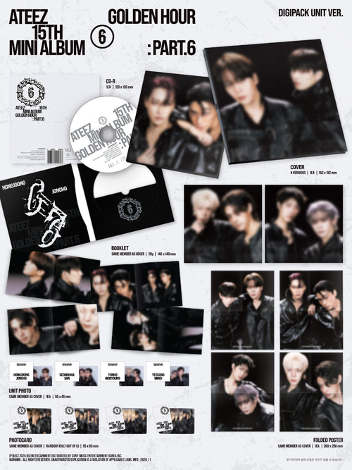 ATEEZ – GOLDEN HOUR : Part.6 [Digipack Unit Ver. | Random Cover]