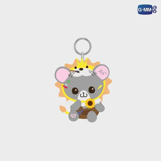 LOOK KHUNNOO Little Artist Magnetic Doll Keychain – Gemini Ver.